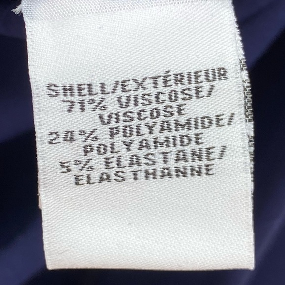 Diane Von Furstenburg Leora Stretch-Crepe Dress Navy Women’s Size 6 - Picture 10 of 16